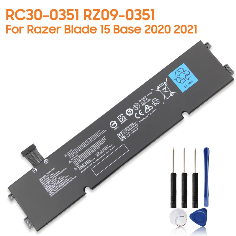 Replacement Battery RC30-0351 RZ09-0351 For Razer BIade 15 Base 2020 2021 RZ09-03519E11 RZ09-0369X Rechargeable Battery 4000mAh