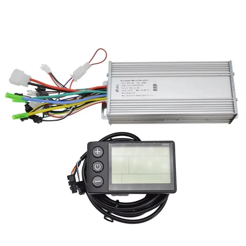 

Ebike Conversion Components 36-60V 1000W Brushless Motor Intelligent Controller Kit With S866 LCD Display