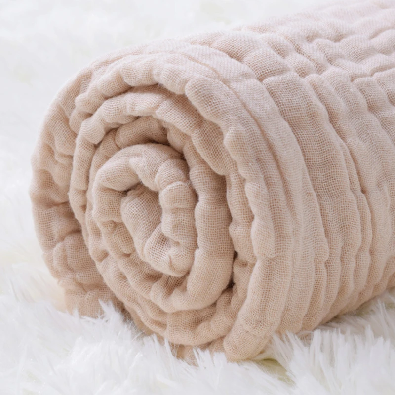 Coperta in cotone organico roba per neonati mussola Swaddle Wrap biancheria da letto ricezione coperte morbido asciugamano da bagno in garza a 6