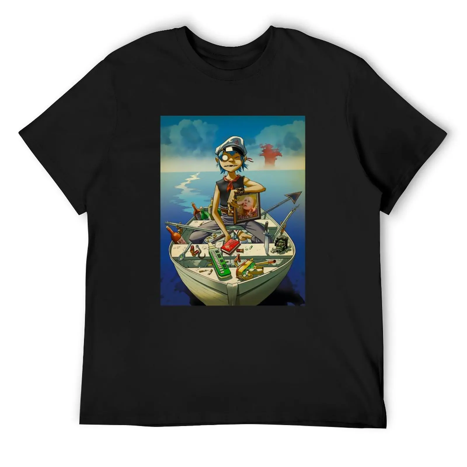 

jamie hewlett gorillaz T-Shirt Luxury man vintage anime cute clothes T-shirt men