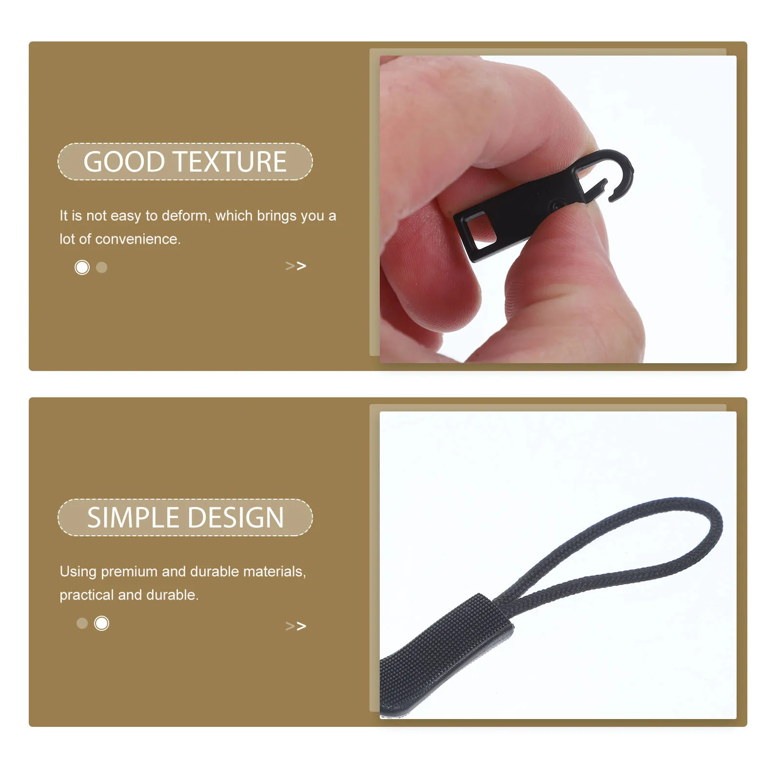 

32Pcs Practical Zipper Pulls Durable Zipper Head Replacement Kit for Jackets Boots Handbags Suitcases Clothes Clothing Puller