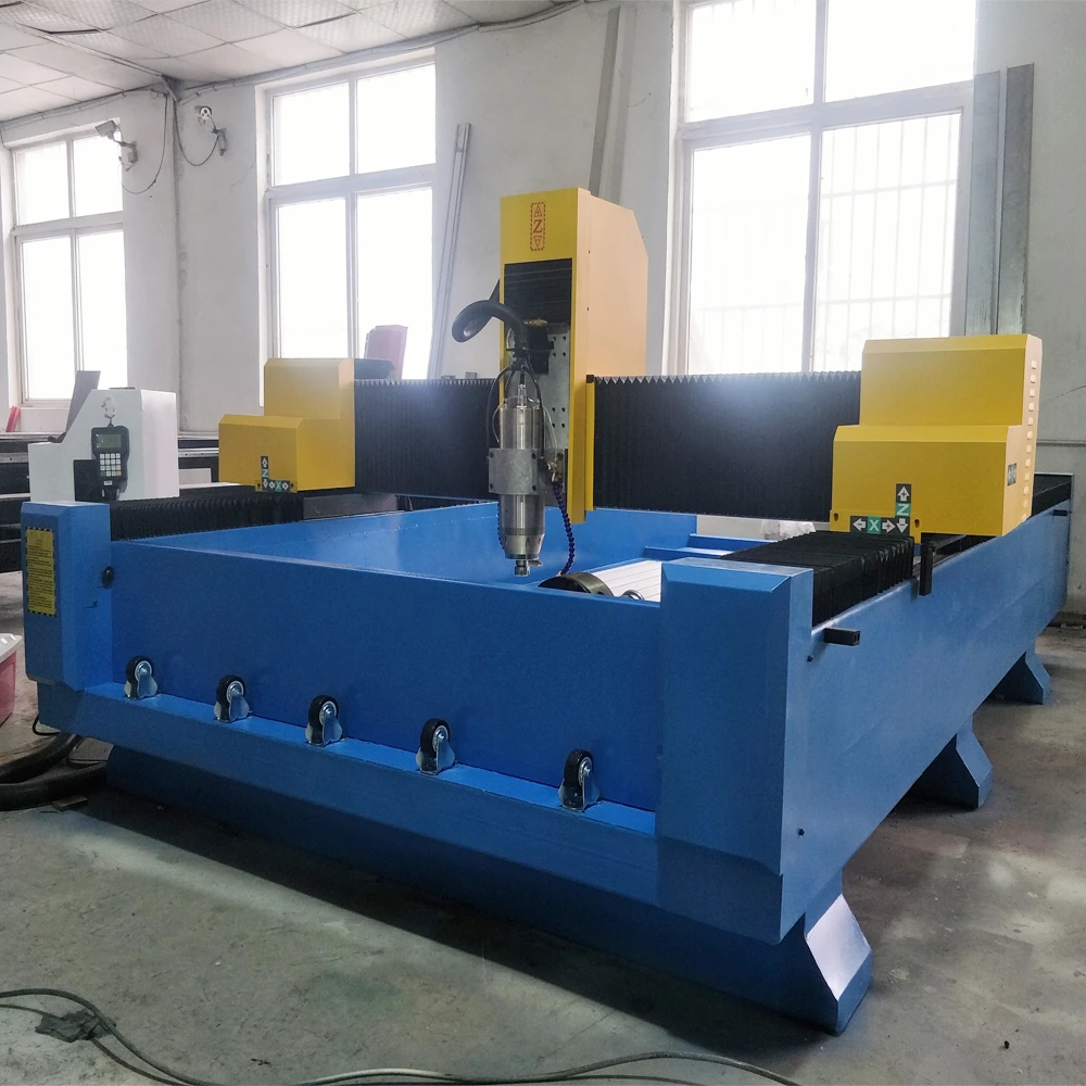 Máquina de grabado de piedra 1325 Original, maquina enrutadora CNC para trabajos de fresado de granito y mármol, a la venta