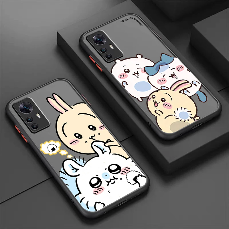 Usagi Chiikawa Hachiware Cute Frosted Translucent For Xiaomi Mi 13 12 12T 11T 11 11i 10T 10 9T Pro Lite Ultra 5G TPU Phone Case