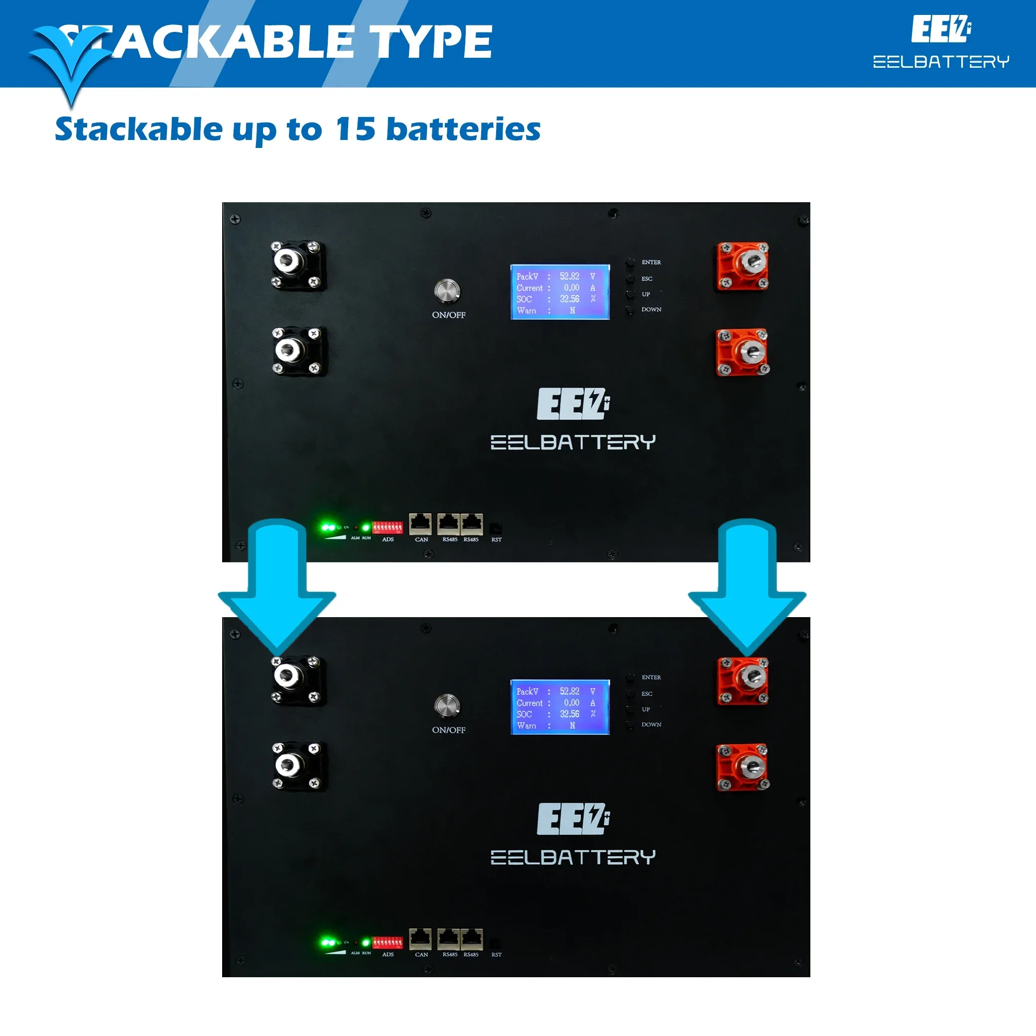 EEL DIY Kit 48 В 5 кВтч 10 кВтч 15 кВтч с BMS и Bluetooth-аккумуляторами для солнечной системы хранения энергии 200ah230ah280ah lifepo4