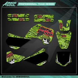 Motocross Full Plastics Grapgics Background Decal Sticker Kit for Kawasaki KX85 KX100 KX 85 100 1998-2012 2011 2010