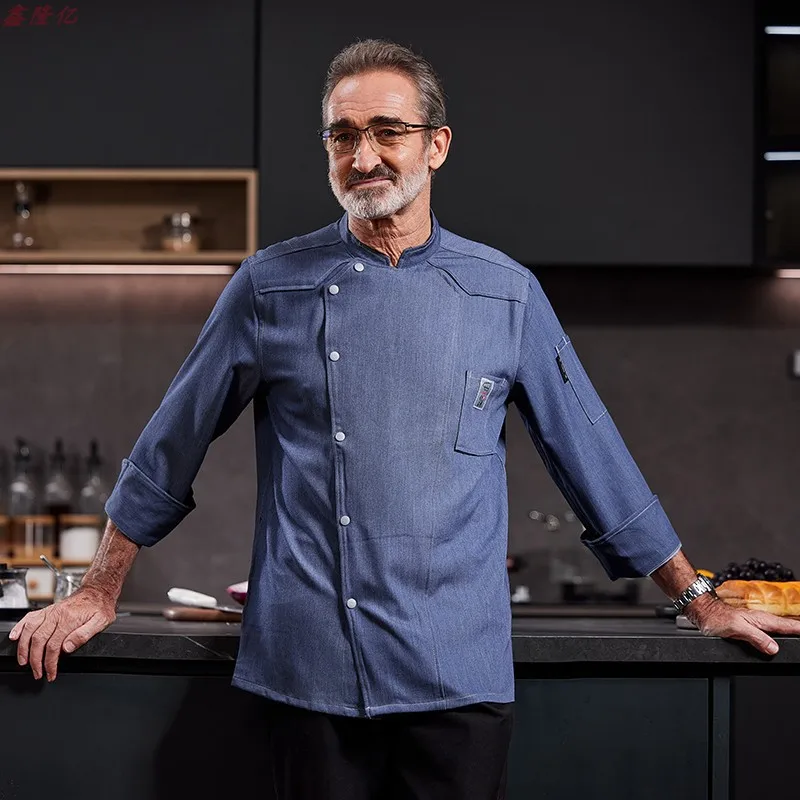 

Hotel Chef Uniform Restaurant Chef Workwear Cake Shop Baker Western Restaurant Waiter Autumn Kitchen Clothes