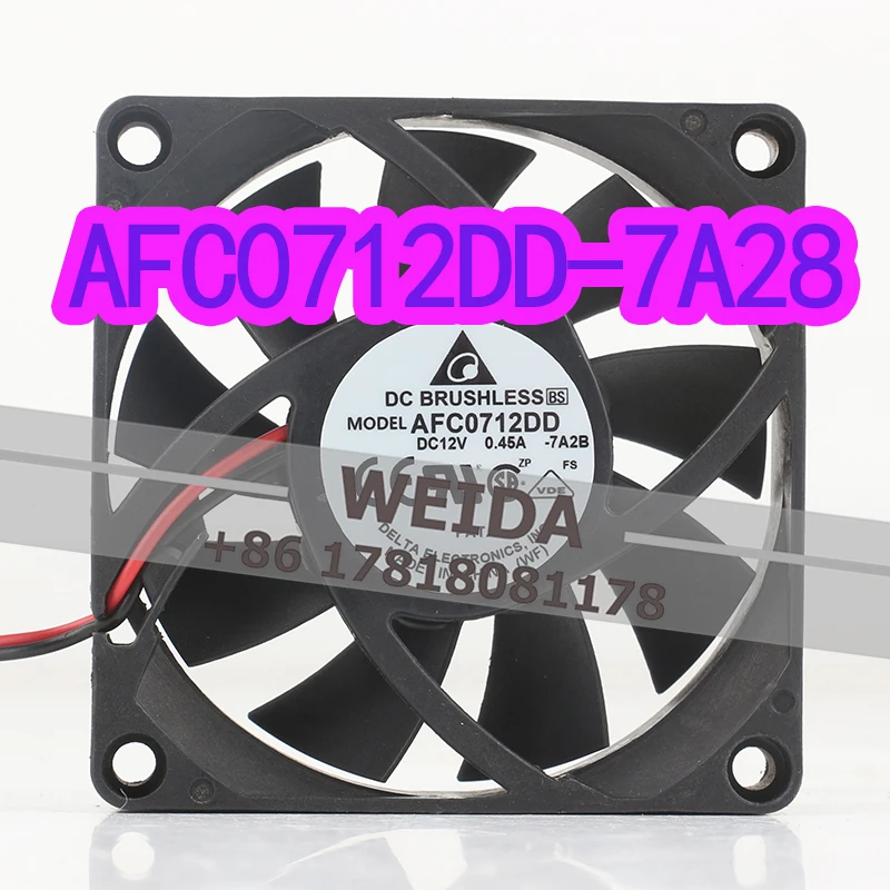 Delta 7020 12V 0.45A AC EC Double Ball 7CM 4-wire PWM Temperature Control CPU AFC0712DD-7A28 Cooling Fan