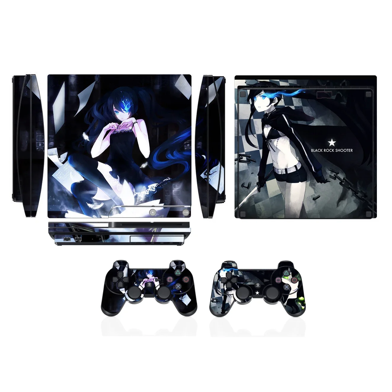 213 ملصق جلدي من الفينيل لهاتف Sony PS3 Slim PlayStation 3 Slim و2 ملصقات جلود وحدة التحكم