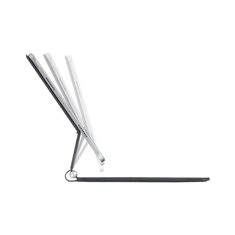 لوحة مفاتيح سحرية لجهاز iPad A16 2025 حافظة لوحة مفاتيح بإضاءة خلفية مع لوحة تتبع ذكية متعددة اللمس لجهاز iPad 11th Generation مقاس 11 بوصة