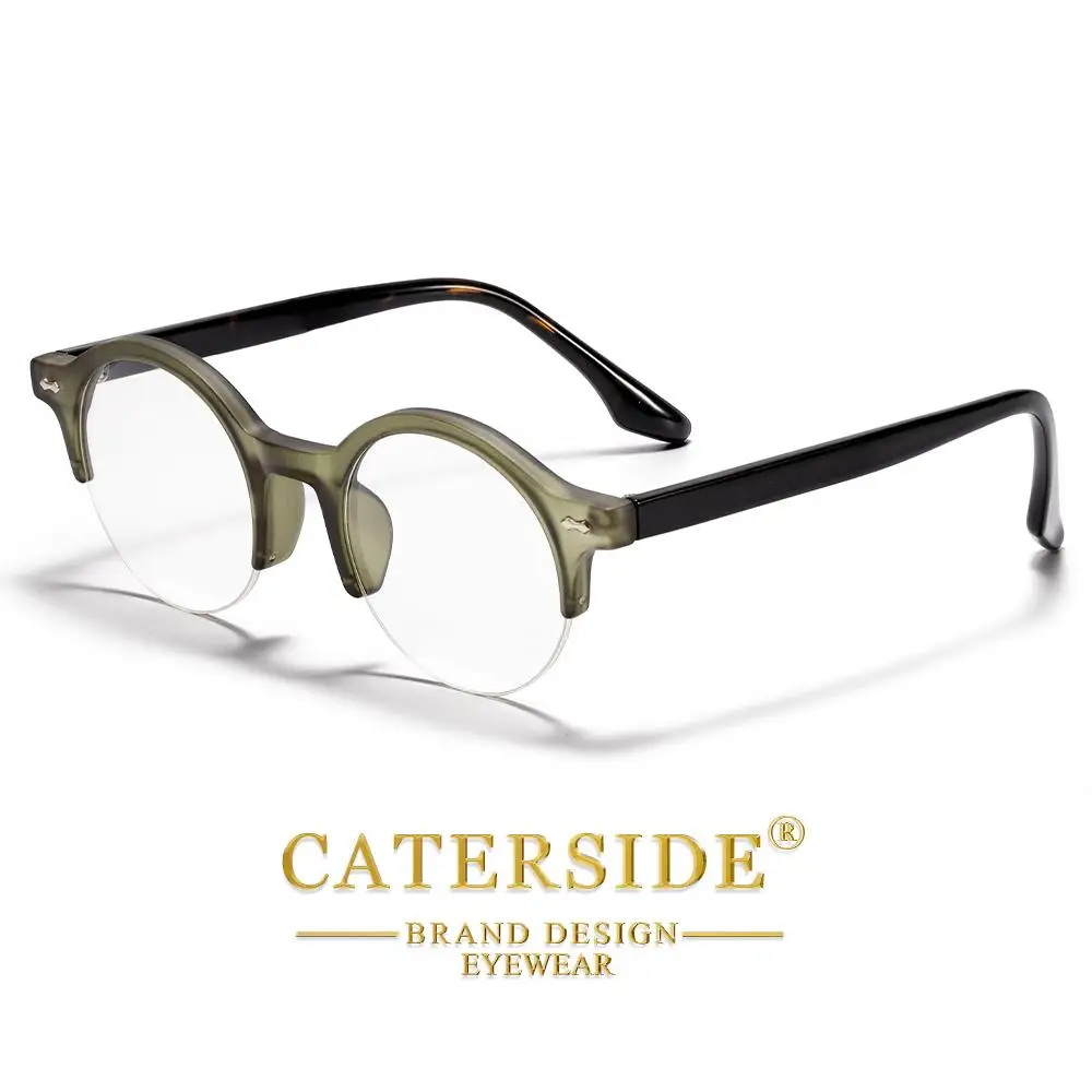 CATERSIDE Unisex Anti-Blaulicht-Brille Tr-90 Halbrahmen-Brillengestell Business Freizeit Computer Blaulicht-Schutzbrille – Detail 12