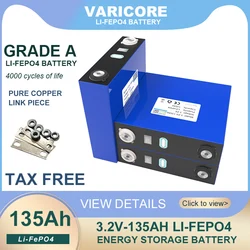 VariCore 3.2v 135ah lifepo4 Rechargeable Battery DIY 12v 24v 36v 48v deep cycle package ldp lithium cell lithium iron phosphate