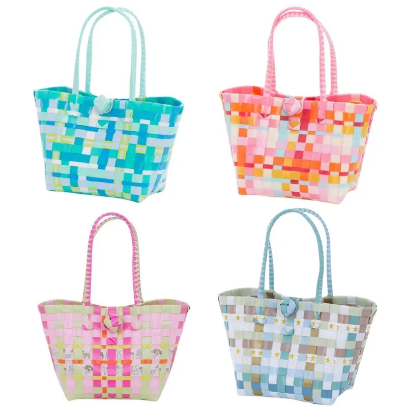 

Children's Colorful Hand-woven Mini Beach Woven Basket