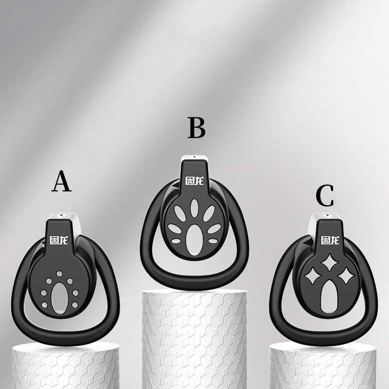 Jaula de castidad plana BDSM para hombres, bloqueo de pene Sissy con anillos para el pene de 3 tamaños, Dispositivo de Castidad SM, cinturón de Bondage masculino, Juguetes sexuales para hombres, Gay18 정대 대