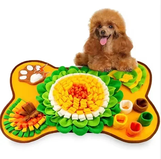 Hot Sale Slow Feeder Dog Treat Training Interactive Sniff Mat Feeding Snuffle Mat for Dogs