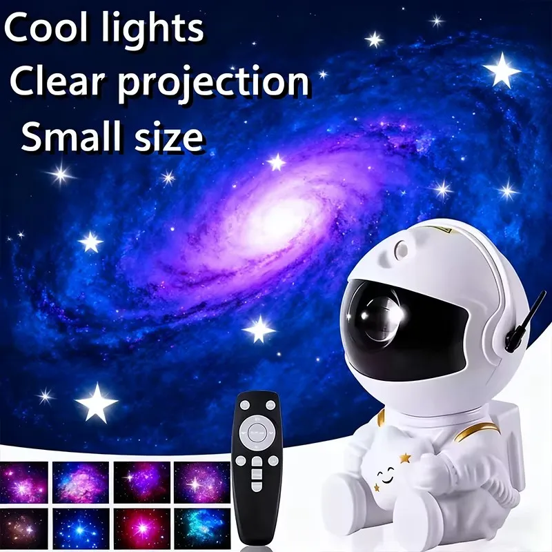

Новый проектор звездного неба, астронавт, звездное небо, световое украшение для спальни, туманность, светодиодный светящийся подарок для детей и взрослых, молочный путь 2025