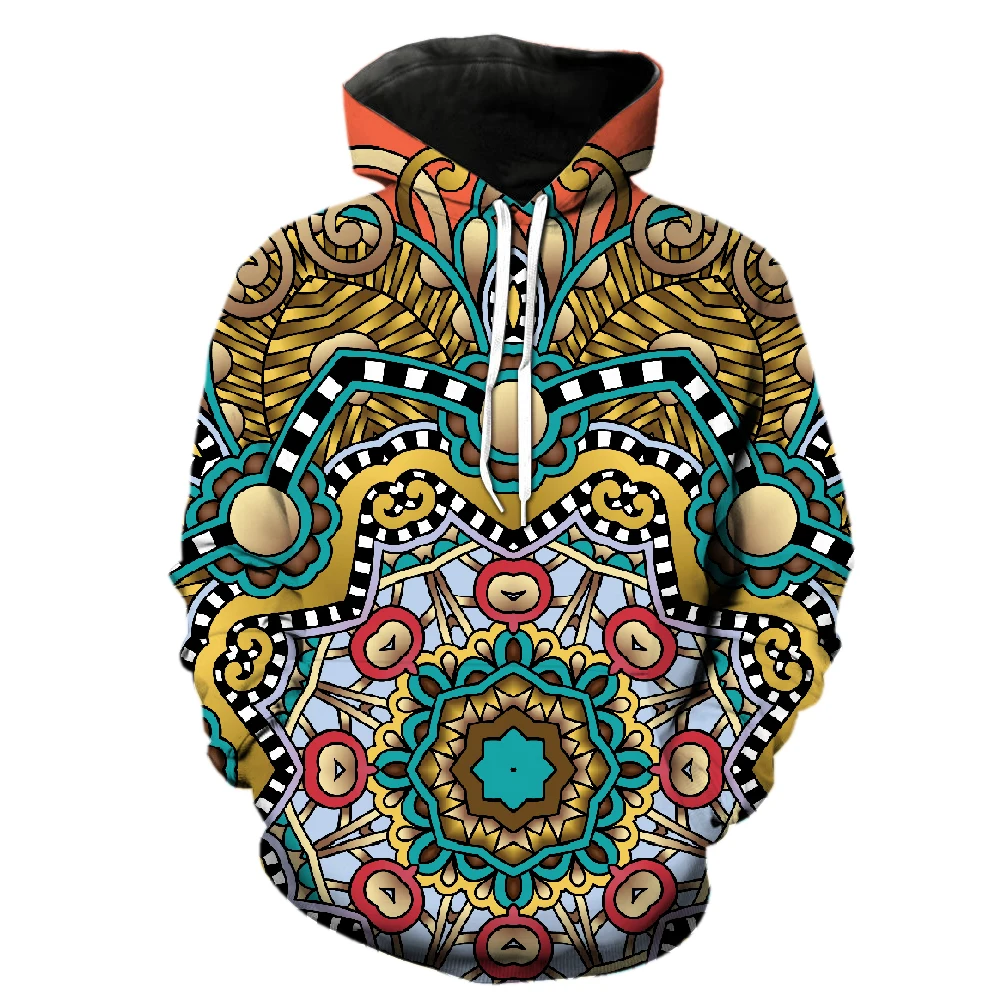 

Retro National Style Men's Hoodies Tops 3D Printed Sweatshirts Spring Streetwear Cool Oversized Teens Fashion Long Sleeve Funny