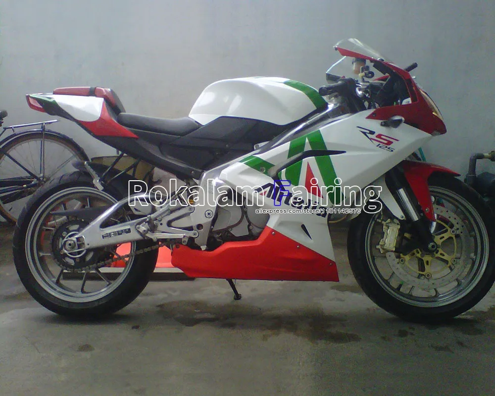 

Fashion Fairing For Aprilia RS125 Body Kit 2007-2011 RS 125 White Red Green 07 08 09 10 11Motorcycle Hull (Injection molding)