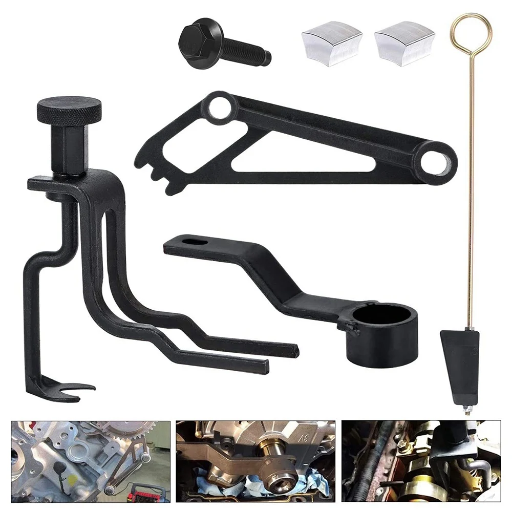 Cam Phaser Crankshaft Position Timing Chain Valve Spring Compressor Engines Repair Tools Kit for Ford 4.6L/5.4L/6.8L