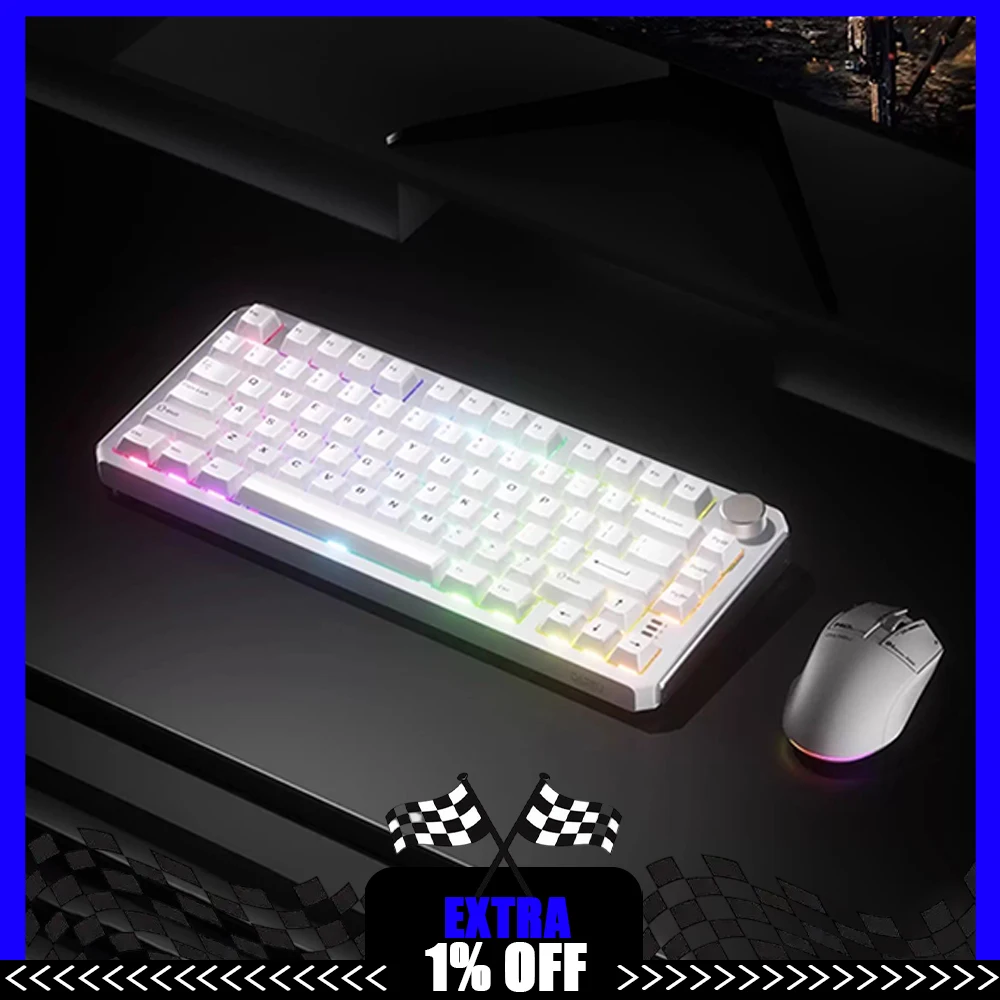 DAREU A75HE Magnetic Keyboard 8k RT Accuracy 0.01mm MCU Chip Ceramic Low Delay Mechanical Keyboard Gasket Hot Swap Pc Accessorie
