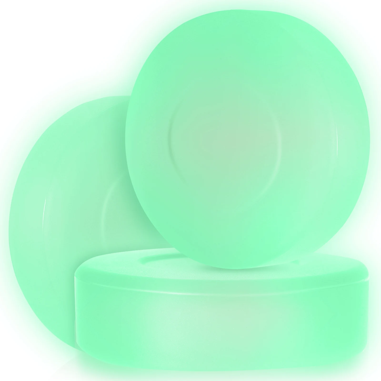 3 pcs Glowing Ice Flash Hockey Balls Street Indoor Training Luminous PVC Material Glow Dark Suitable Daily Use Stability