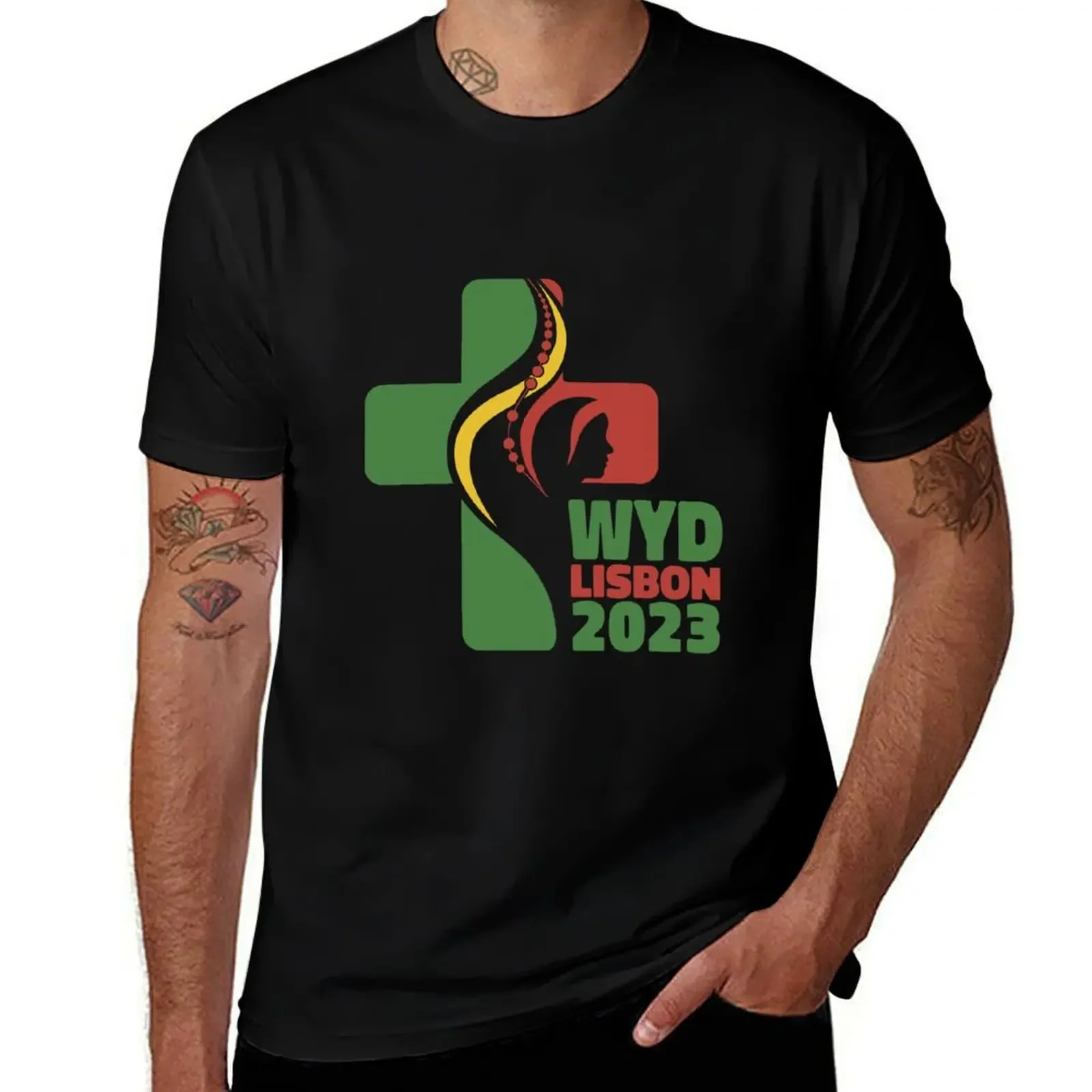 World Youth Day Lisbon 2023 - WYD Lisbon 2023 T-Shirt graphic shirts graphic t shirts Blouse mens graphic t-shirts anime