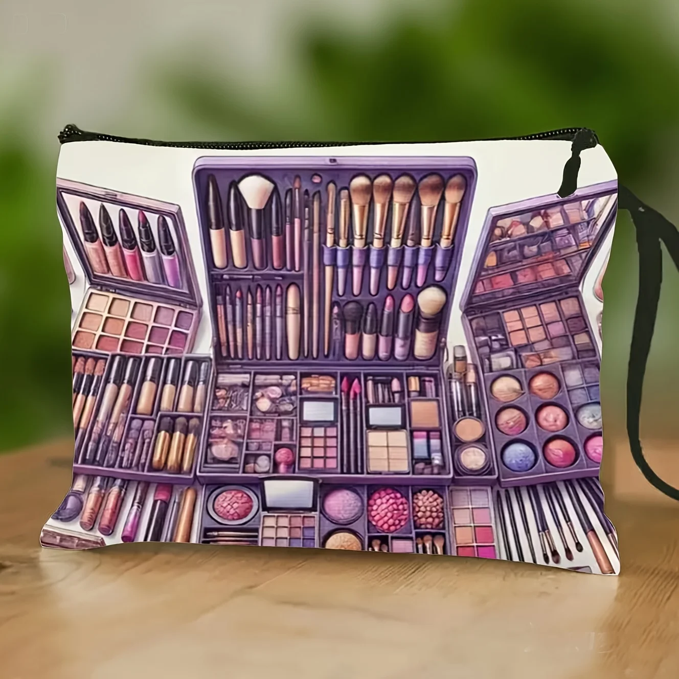 

Cosmetic Toiletry Bag Storage Organizer Pouch For Travel Makeup Skincare Small Items Handbag Wristlet Portable Foldable