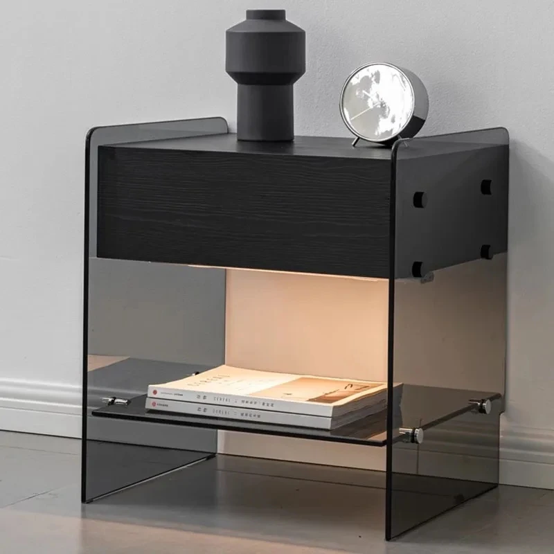 Storage Simple Nightstand Modern Black Nordic Trendy Nightstand Luxury Bedroom Mesita De Noche Dormitorio Home Furniture