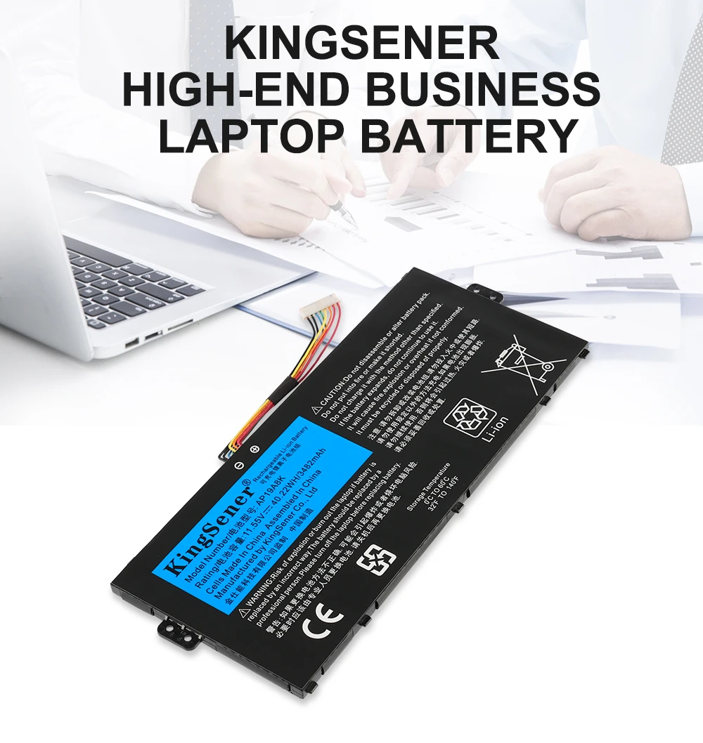 Imagem -06 - Kingsener-bateria do Portátil para Acer Chromebook Ap19a8k Spin 311 Cp3111h Spin 511 R752t R752tn Série 3icp5 58 72 11.55v 40.22wh Série