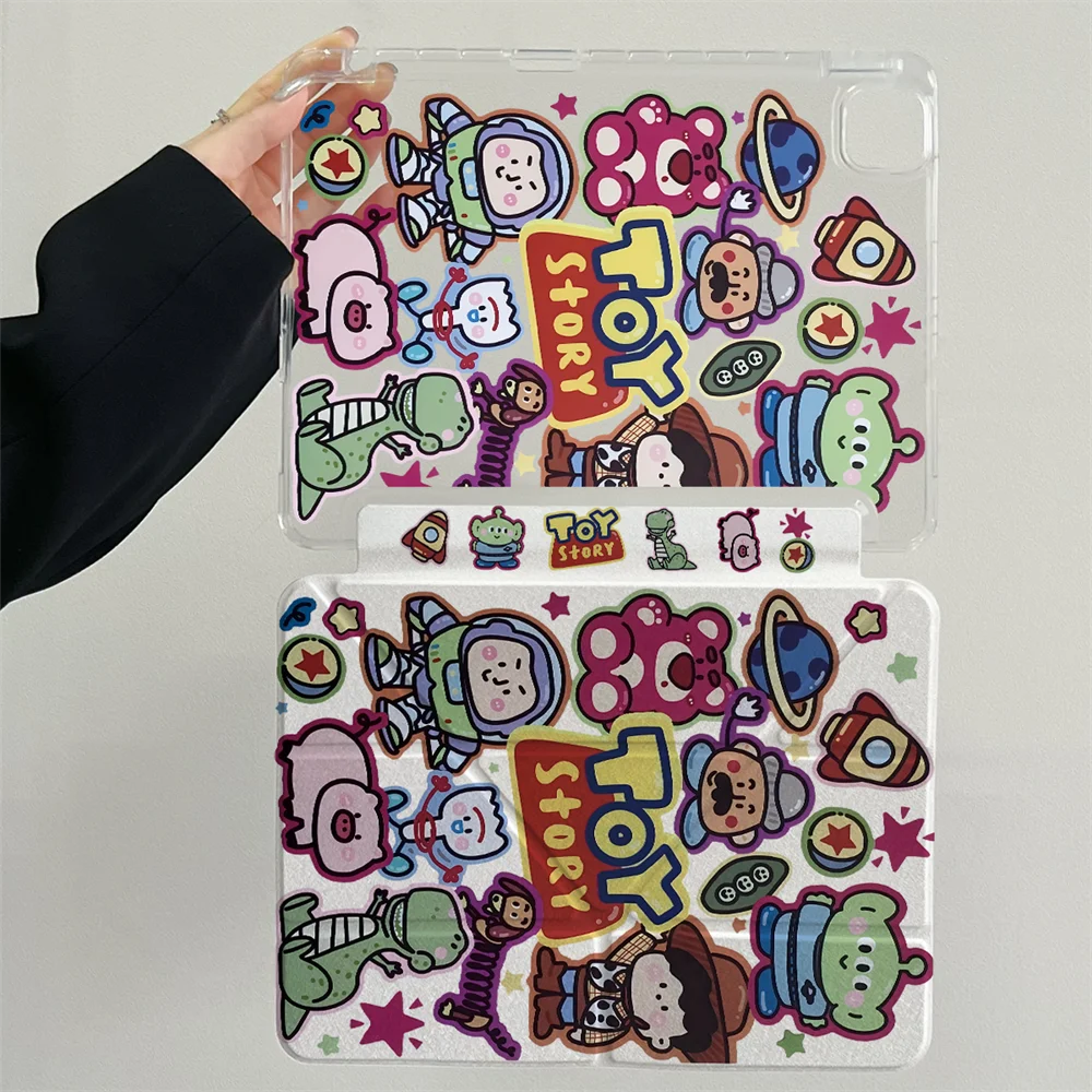 

Toy Story Smart Case For iPad 2024 Pro 11 Air 11in 2025 11th 10th 10.2 9/8/7th 10.5 9.7 Air 3 4 5 10.9 Y Fold Tablet Stand Cover