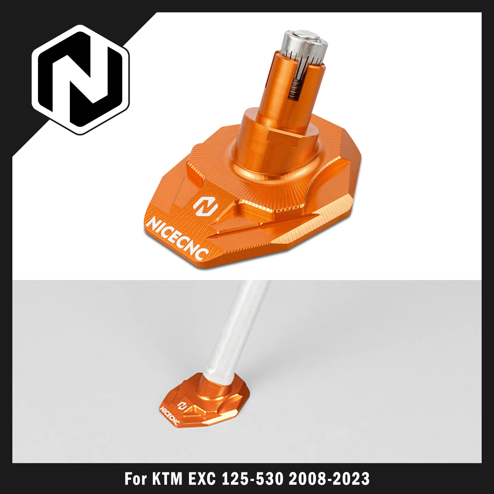 

NICECNC For KTM EXC 300 2008-2023 EXC 250 EXCF 350 450 XCW 300 XCF 350 Kickstand Side Stand Pad Extension For Husqvarna TE 300