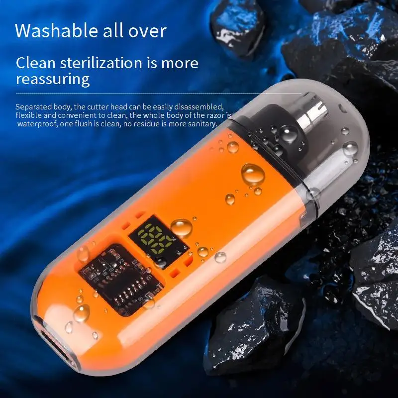 منظف شعر الأنف الكهربائي المنزلي للجنسين، منظف شعر الأنف المحمول المدمج