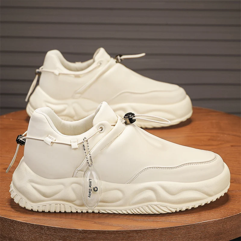 

CYYTL Хутряные теплые зимние ботинки Мужская зимняя обувь Повседневная кожаная уличная походная спортивная дизайнерская роскошная обувь на платформе Ковбойские ботильоны