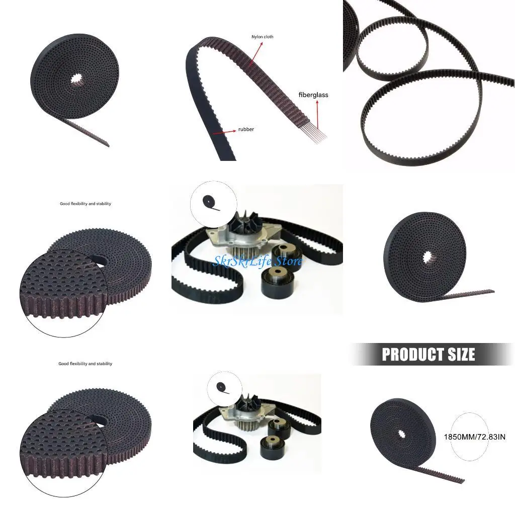 

E65E Essential Timing Belt for Ender 3 3D Printer X and Z Axises with Nylons Material for Operation and Adjustment