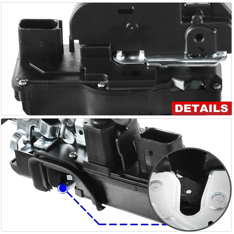 Siłownik zamka drzwi do Cadillac STS 2005-2011 Sedan Przód Tył Kierowca Lewy Pasażer Prawy 12450835 12450834 12450837 1245083