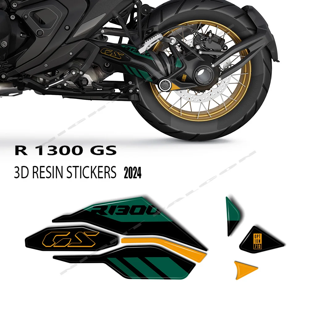 For BMW R1300GS 2023-2024 Motorcycle 3D Epoxy Resin Sticker Swingarm Protection Kit GS 1300