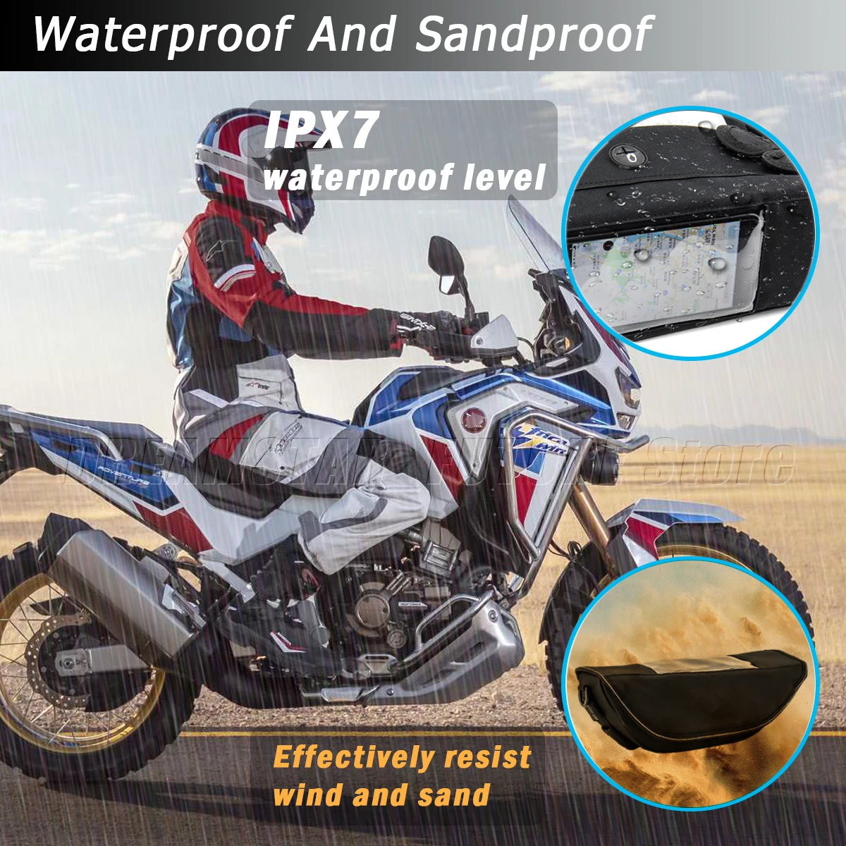 For Africa Twin CRF 1100 L CRF1100 CRF1000L ADV CRF1100L Waterproof motorcycle handlebar travel navigation bag