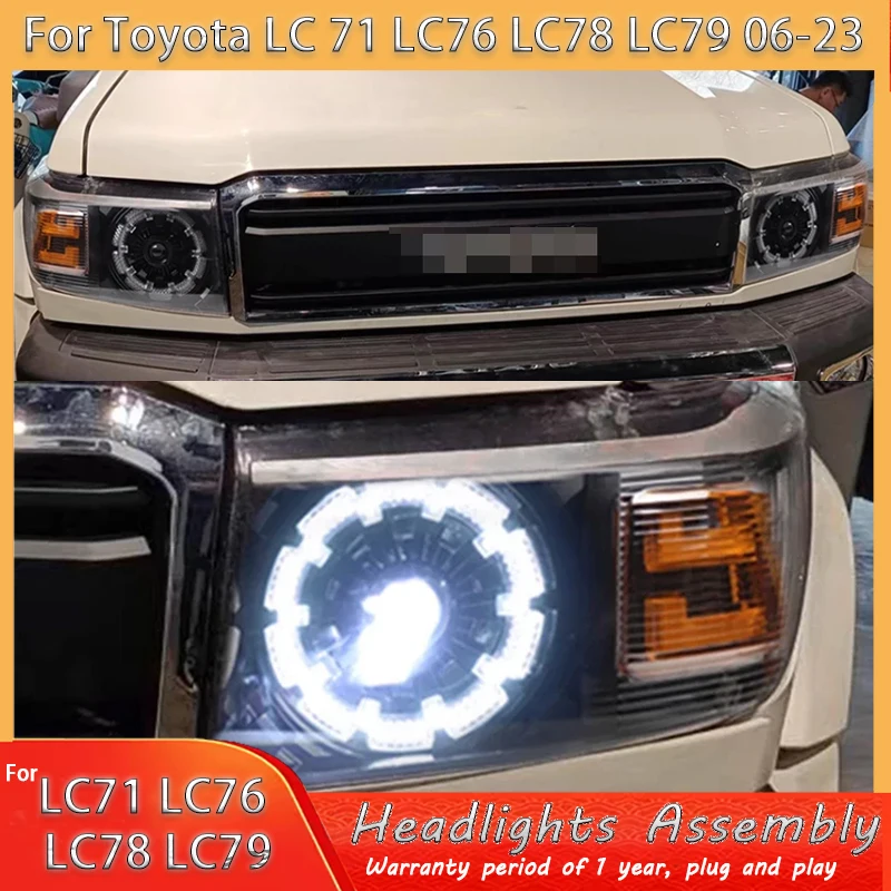 

Headlight Assembly for Toyota Land Cruiser 2006 2007 2008 2009 2010-2023 LED DRL LED Sequential Turn Signal LED Dual Beam Lens