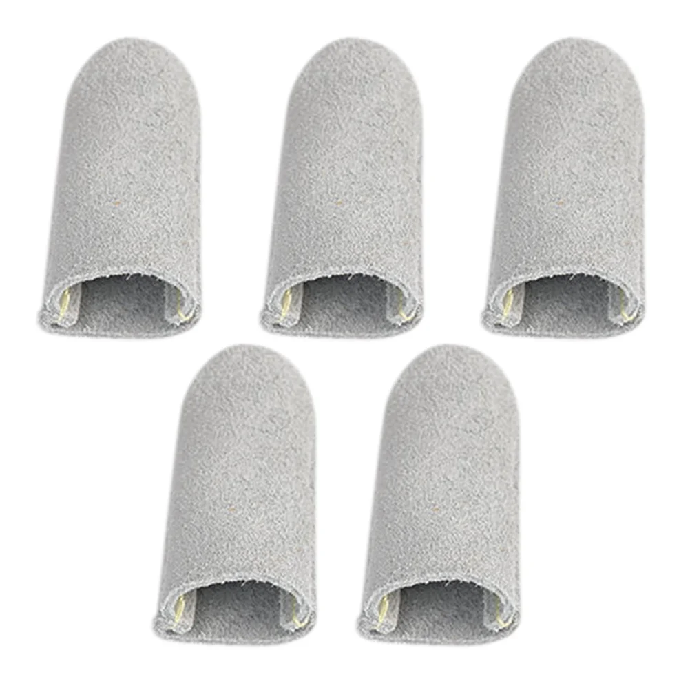 

5pcs Thimble Finger Protectors Sewing Embroidery Guard Cowhide Needlework Protective Covers Knitting Accessory DIY Craft