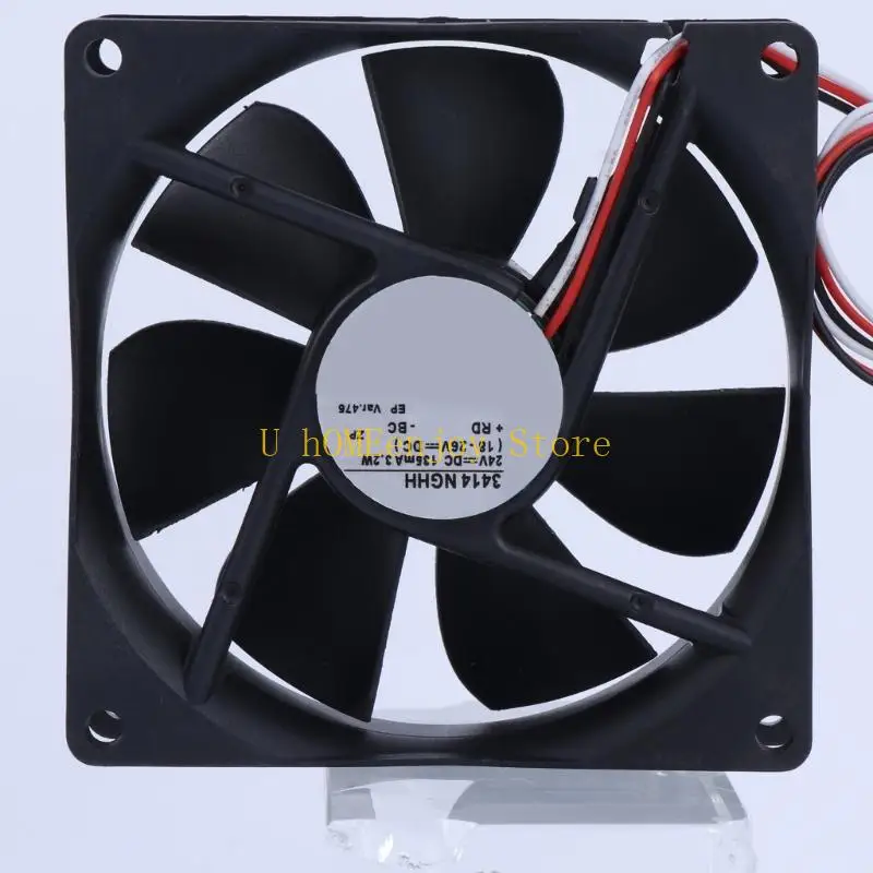 

B0KF 3414NGHH 3414 NGHH Fan 9x9cm DC24V 3.2W Quiet Operation Cooling Fan for Computer Inverter Fan