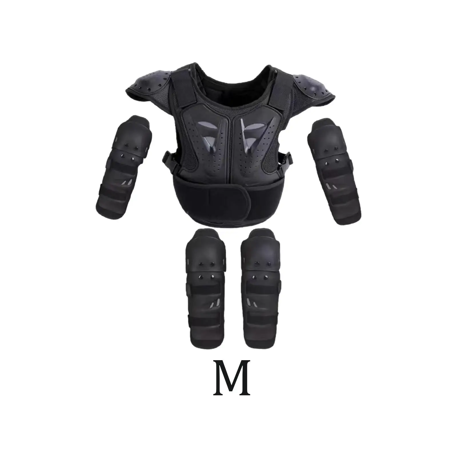 Child Motocross Armor Vest Full Body Suit Motorbike Protective Gear Chest Spine Back Knee Elbow Pads for Sports Activities