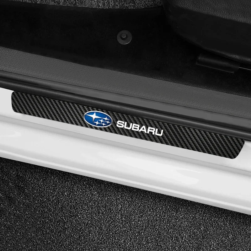 شريط عتبة السيارة مع وعاء مقبض الباب ملصقات واقية للخدش لسوبارو امبريزا فورستر تريبيكا WRX Outback #1