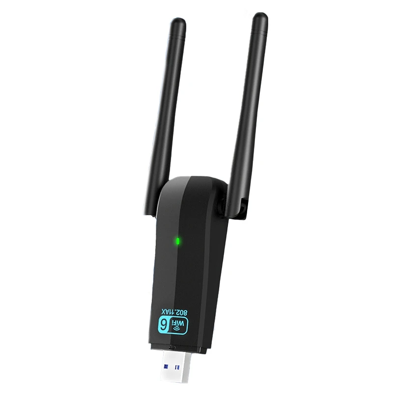 

Сетевая карта, Двухдиапазонная беспроводная карта, Wi-Fi 6 USB адаптер USB 3,0 Wifi6 адаптер для Windows 7/10/11