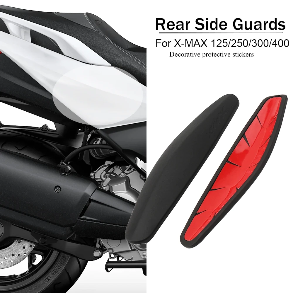 

Motorcycle Anti Scratch Sticker Black Side Protection Strips Moldings For Yamaha XMAX 125 X-MAX 125 X-MAX 250 X-MAX 300 400