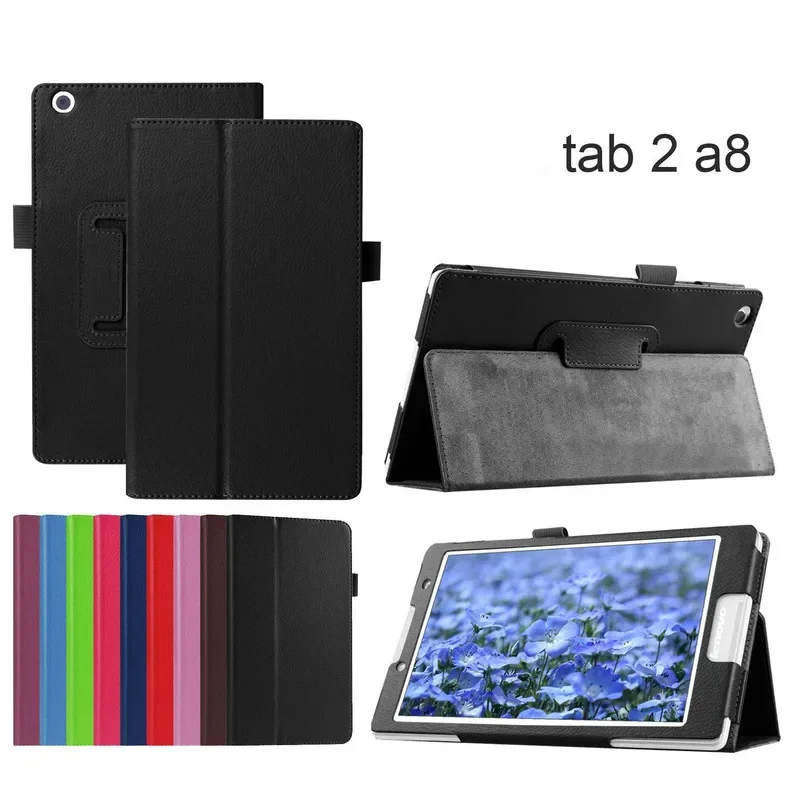 กรณีสำหรับ Lenovo Tab 3 8 TB3-850M/850F Slim Stand ฝาครอบหนัง PU สำหรับ Lenovo Tab 2 A8-50 a8-50F A8-50LC 8.0 "ฝาครอบ Capa