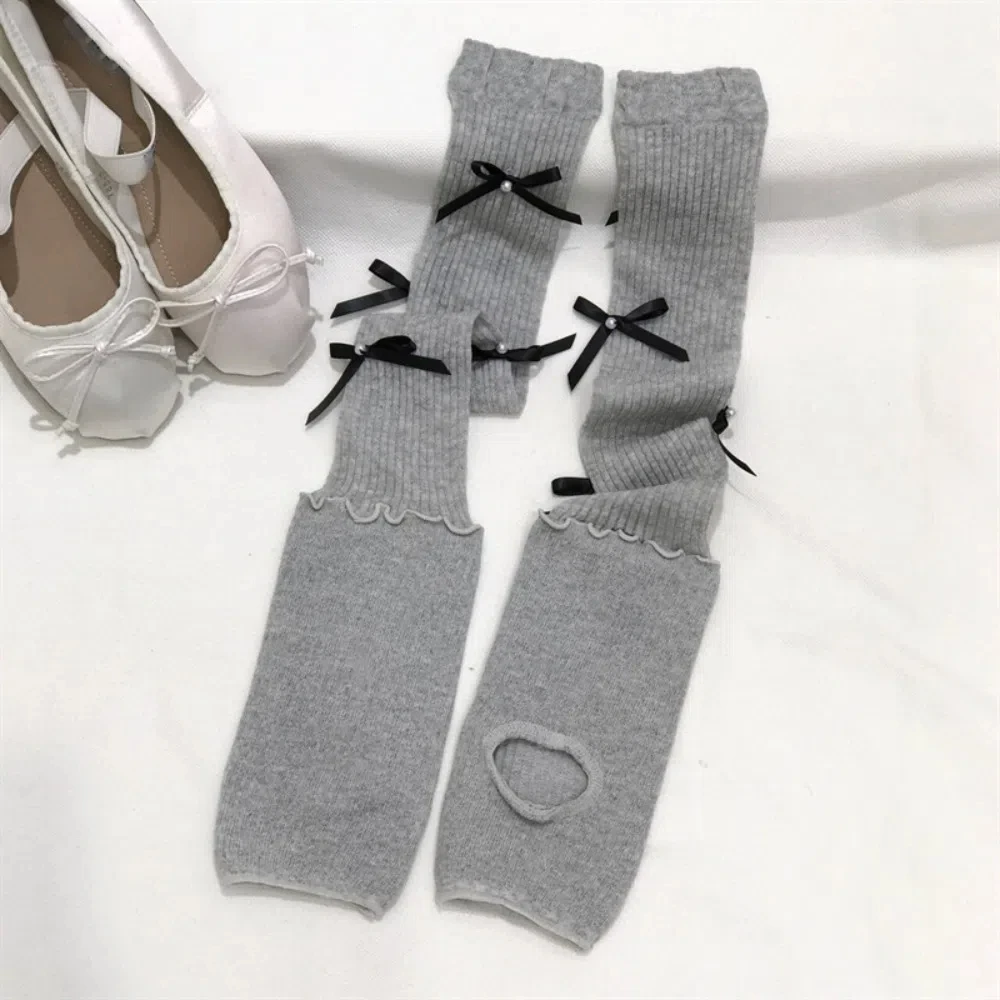 

Korean Ins Lolita JK Calf Socks Cotton Bowknot Bow Long Socks Bunching Socks Japanese Style Knee High Socks Spring Summer