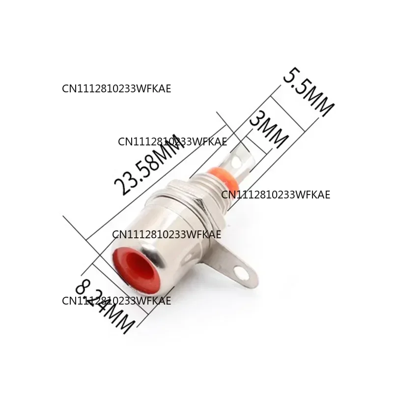 20/100PCS RCA Panel Mount Connector 6 Color RCA Female Socket RCA Panel Mount Audio Socket Plug Connector Bulkhead