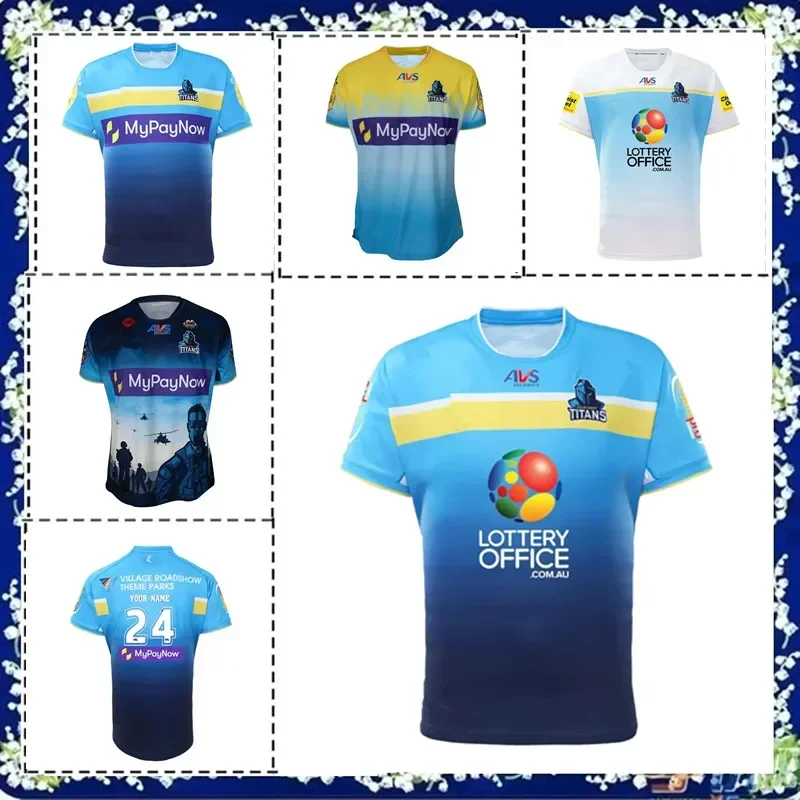 

2024 Gold Coast Titans Home/ Away / Indigenous / Training Rugby Jersey - Mens Size:S-5XL