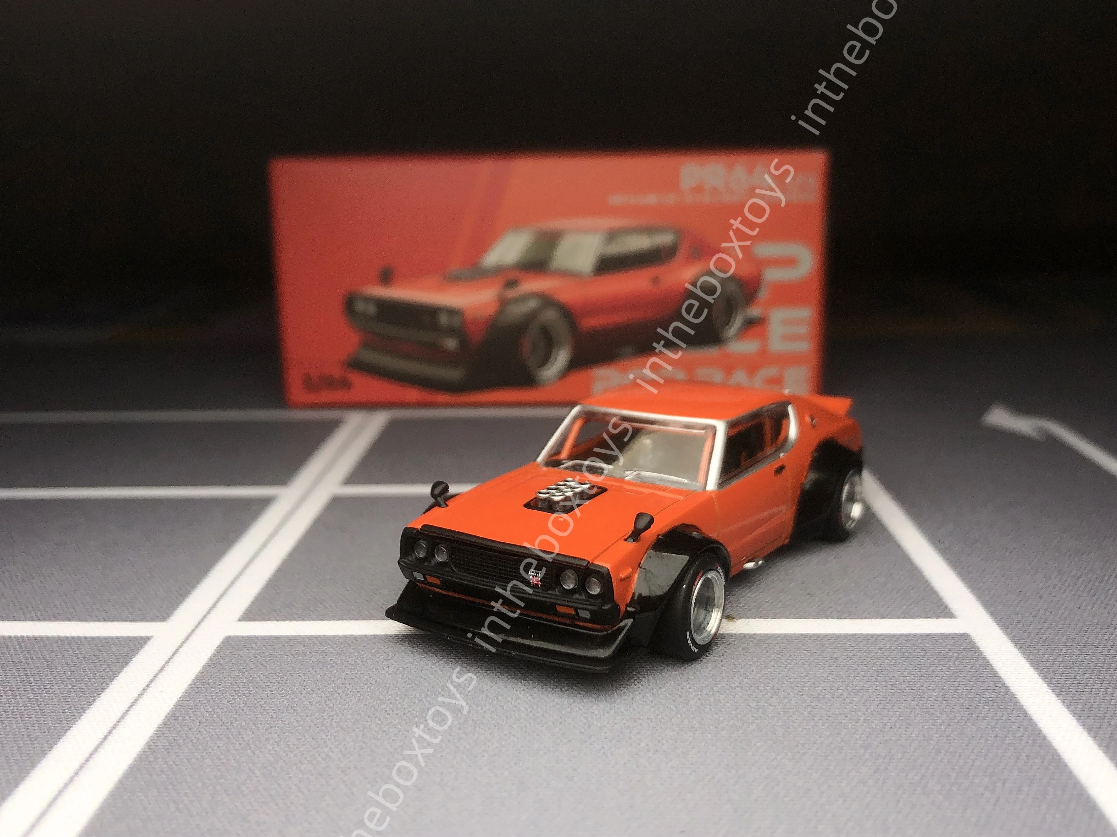

Pop Race 1/64 Skyline GT-R V8 Drift Kenmeri JDM Diecast Model Car Collection Limited Edition Hobby toys