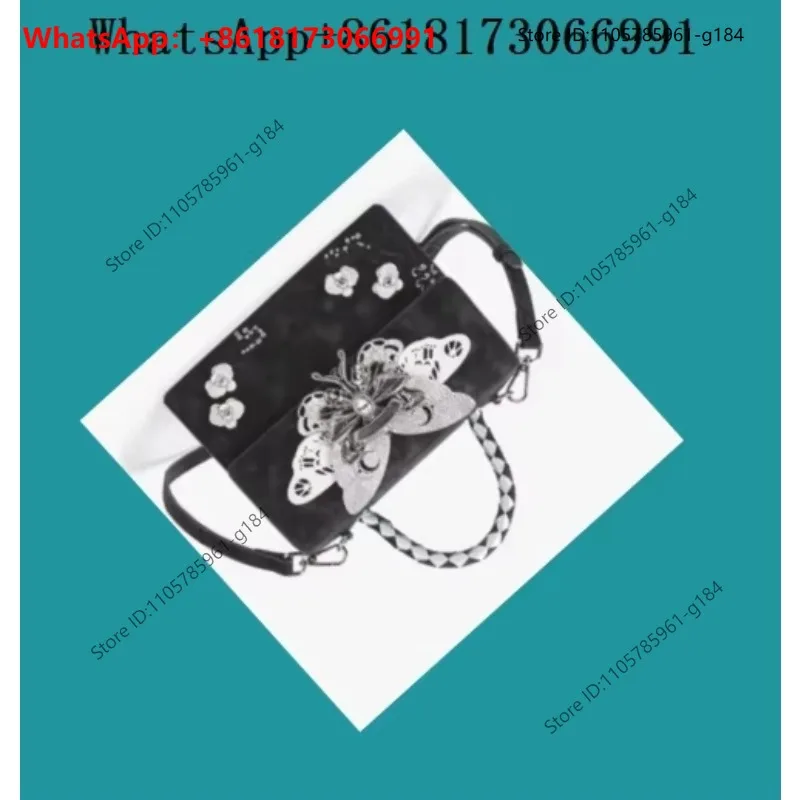 SweetRose daytime imagination collaboration butterfly themed hand-held small square bag, fashionable light luxury crossbody bag