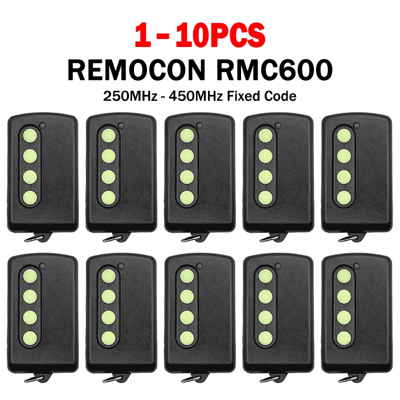 Newest REMOCON RMC600 RMC-600 LRT-1 RMC610 Garage Door Opener 250MHz-450MHz Fixed Code Adjustable Frequency Remote Duplicator